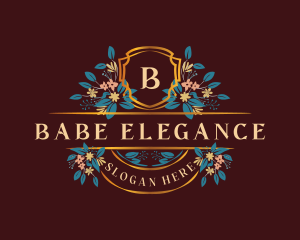 Elegant Floral Salon logo design