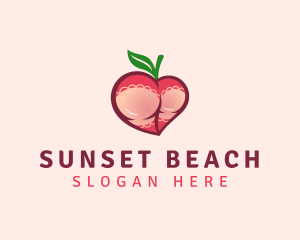 Sexy Naughty Peach logo design