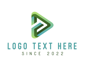 Content - Green Media Play logo design