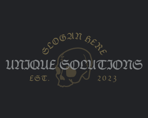 Gothic Skull Business logo design