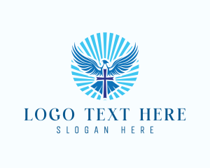 Cross Faith Dove logo