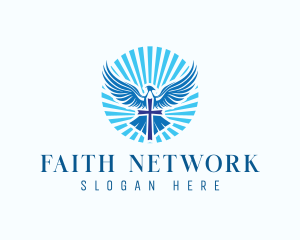 Cross Faith Dove logo
