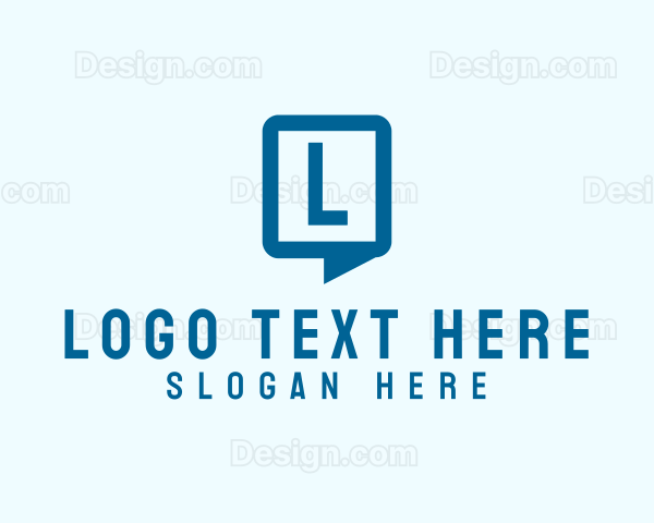 Mobile Chat Box Logo