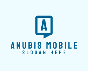 Mobile Chat Box  logo design