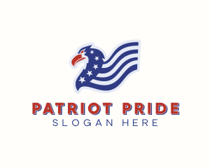 Patriotic Stars Eagle logo