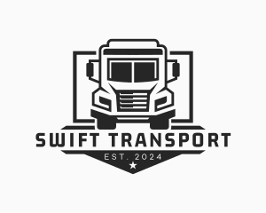 Truck Cargo Transportation logo design