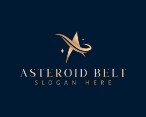 Astral Star Letter A logo design