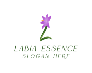 Natural Flower Letter L logo design