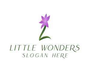 Natural Flower Letter L logo design