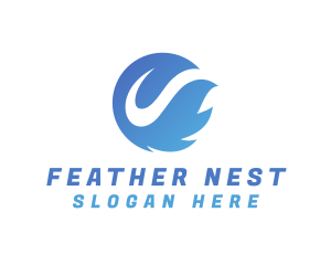 Feather Leaf Spa logo design