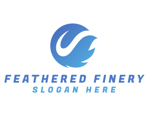 Feather Leaf Spa logo design