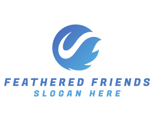 Feather Leaf Spa logo design