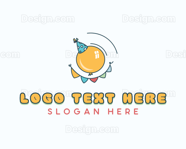 Balloon Party Hat Logo