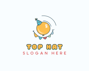 Balloon Party Hat logo design