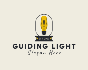 Light Bulb Electricity logo design