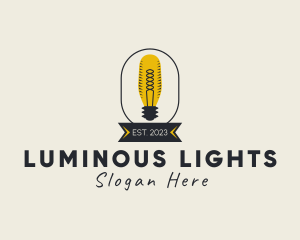 Light Bulb Electricity logo design