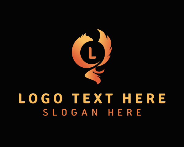Burning logo example 4