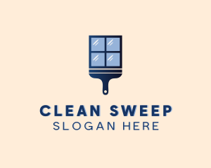 Window Squeegee Cleaning logo design