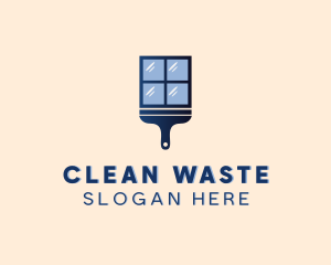 Window Squeegee Cleaning logo design