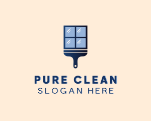 Window Squeegee Cleaning logo design