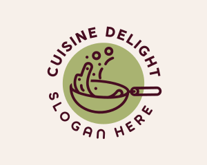 Cooking Pan Cuisine logo design