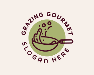 Cooking Pan Cuisine logo design