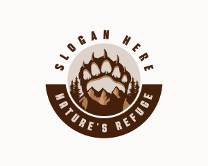 Paw Print Wildlife Nature logo