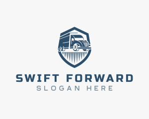 Forwarding Truck Shield logo design