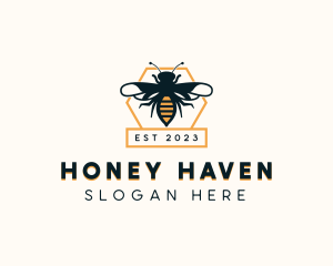 Beekeeper Honey Bee logo design