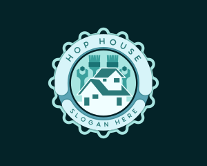 House Construction Tools logo design