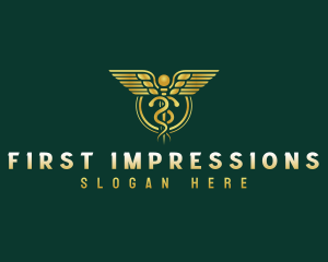 Premium Caduceus Pharmacy logo design