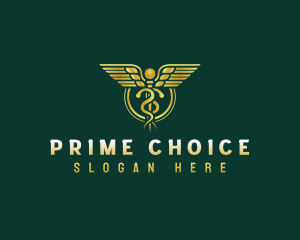 Premium Caduceus Pharmacy logo design