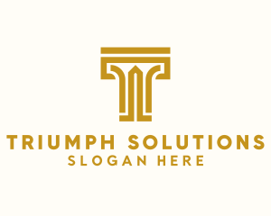 Premium Luxury Letter T logo design