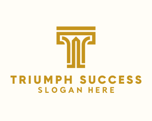 Premium Luxury Letter T logo design