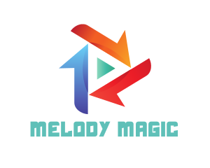Media Play Button Logo