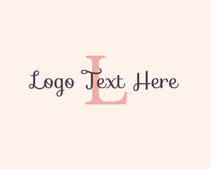 Feminine Fashion Cosmetics Boutique Logo