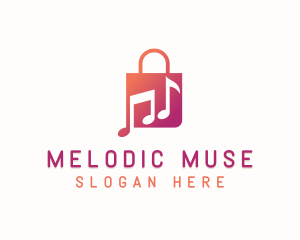 Music Retail Bag logo design