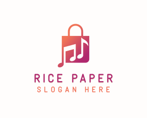 Music Retail Bag logo design