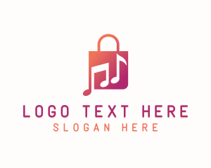 Music - Music Retail Bag logo design