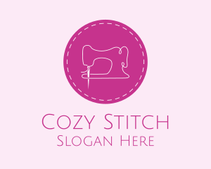 Seamstress Sewing Machine logo design