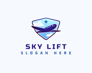 Travel Sky Airplane logo design