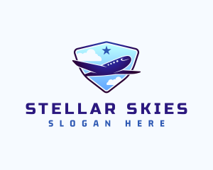 Travel Sky Airplane logo design