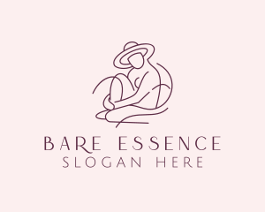 Nude Fashion Model logo design