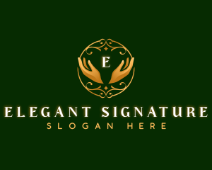 Elegant Hands Spa Therapy logo design