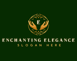 Elegant Hands Spa Therapy logo design