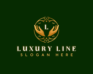 Elegant Hands Spa Therapy logo design