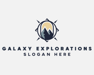 Mountain Traveler Compass logo design