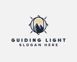 Mountain Traveler Compass logo design