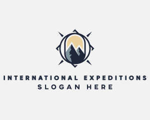 Mountain Traveler Compass logo design