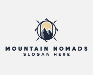 Mountain Traveler Compass logo design